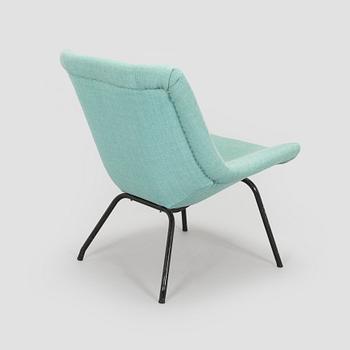 Carl Gustaf Hiort af Ornäs, nojatuoli, "Lehti", valmistaja Puunveisto Oy - Träsnideri Ab, 1900-puoliväli.