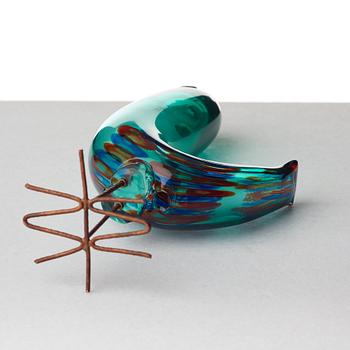 Alessandro Pianon, a "Pulcino" glass bird, Vistosi, Murano, Italy 1960's.