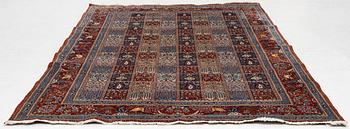 Rug, Moud, part silk, approx. 290 x 195 cm.