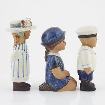 Lisa Larson, figurines, 9 pieces, Gustavsberg, second half of the 20th century.