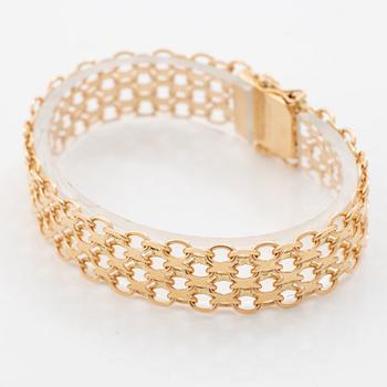 Armband 18K guld, X-länk.