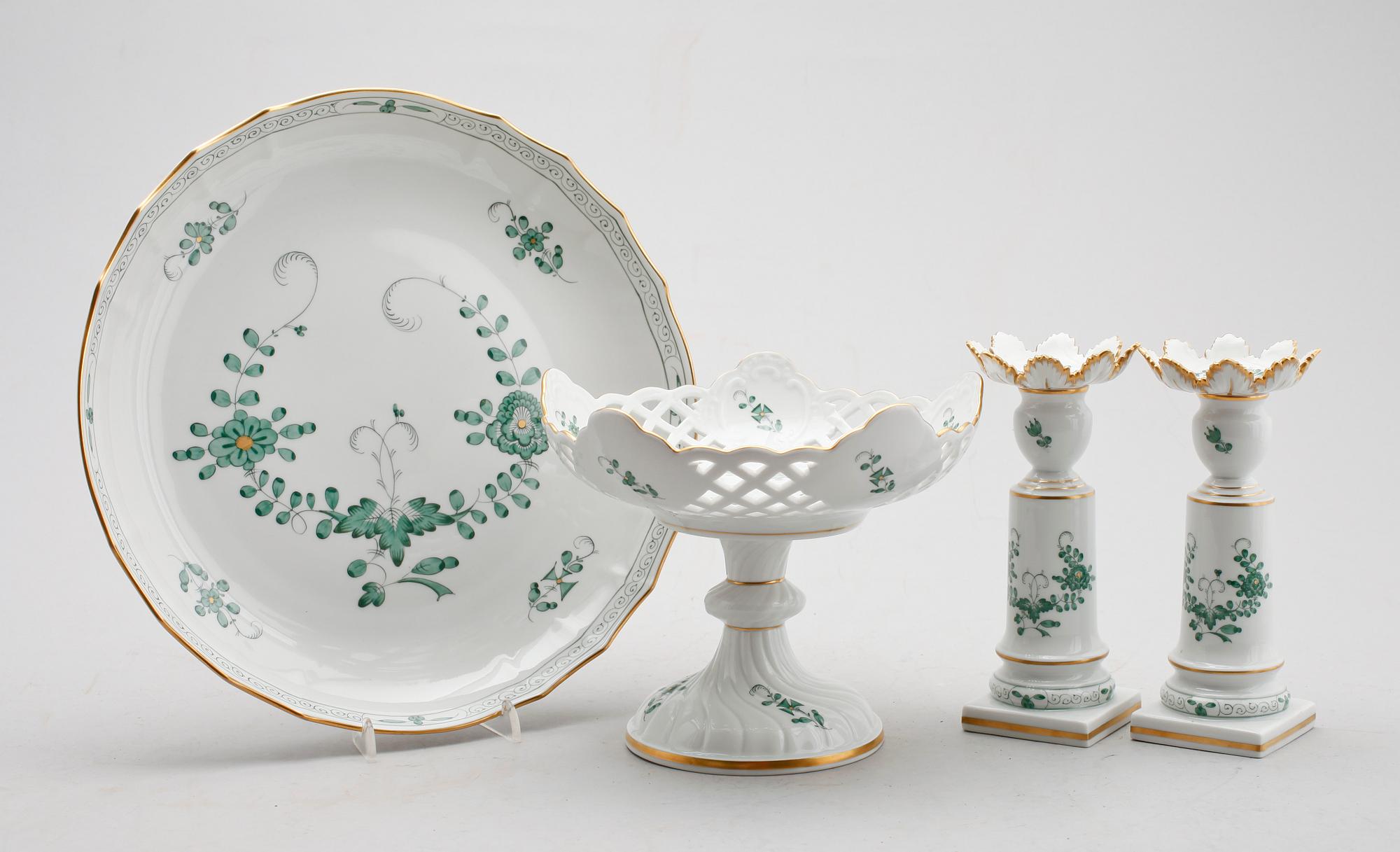 SERVISPORSLIN, 4 del, porslin, Meissen, 1900-talets senare hälft.
