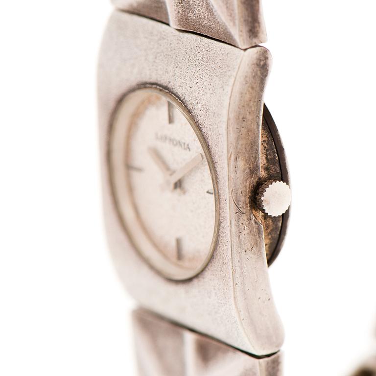 A BJÖRN WECKSTRÖM WRISTWATCH, "Istral", silver. Lapponia 1981.