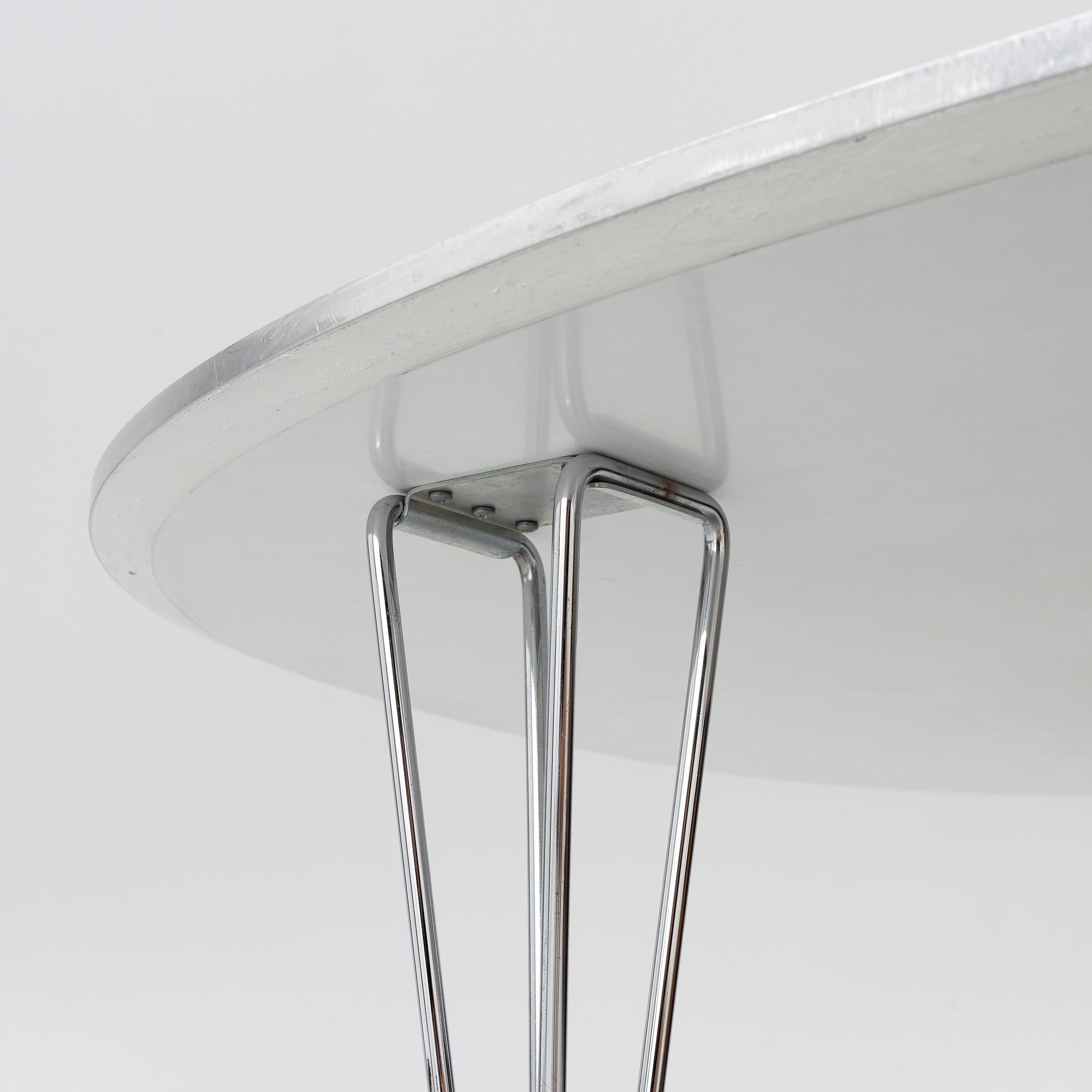 Bruno Mathsson & Piet Hein, table, “Superellipse”, Fritz Hansen, Denmark.