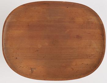 Axel Einar Hjorth, a stained pine 'Utö' table, Nordiska Kompaniet, 1930s.