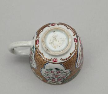 KOPPAR, 9 st, porslin, Kina, 1700-tal.