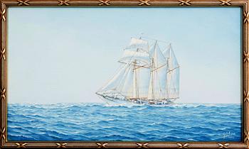 Kjell H Johansson, ship portrait "Flying clipper".