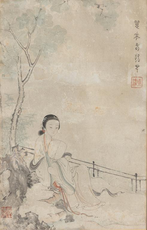 Follower of Fei Danxu (1801-1850), The Four Seasons, around 1900.