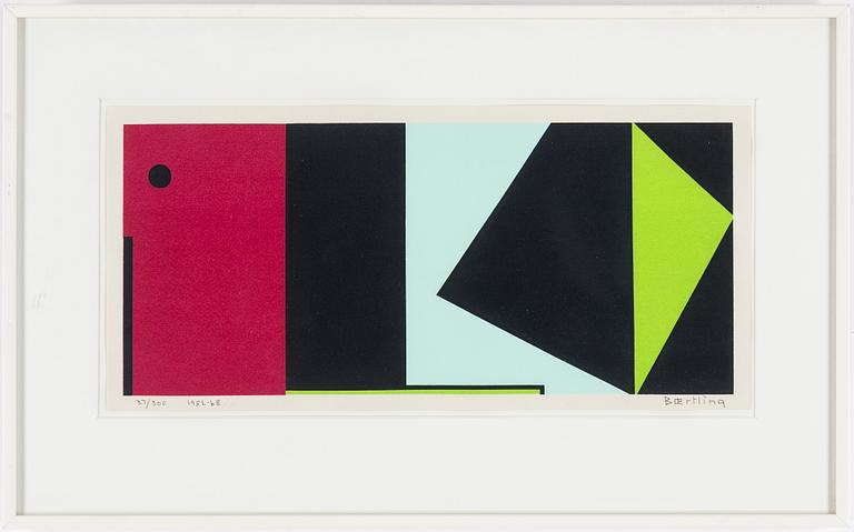 OLLE BAERTLING, silkscreen, 1956-68, signed 37/300.