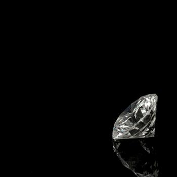 A brilliant cut diamond, 0.75 cts.