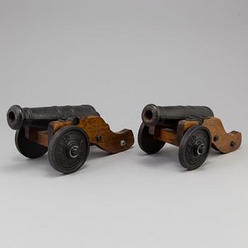 A pair of signal cannons, Stafsjö Bruk, 20th century.