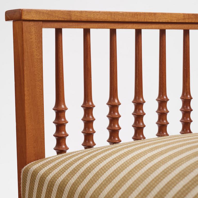 Otto Schulz, a pair of armchairs, master carpenter Carl Thorsson, Gothenburg 1912.