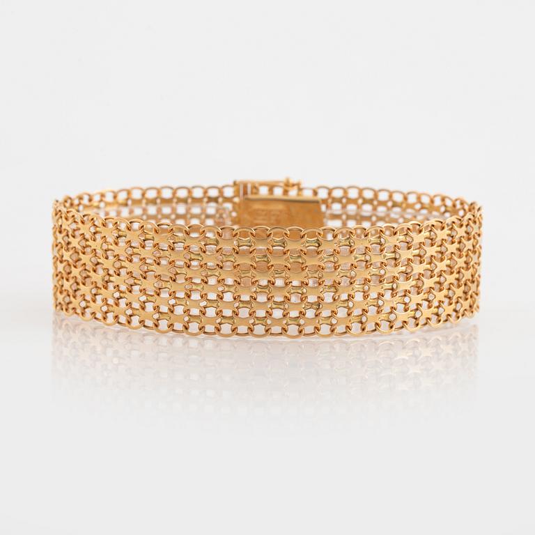 Bracelet, 18K gold, x-link.