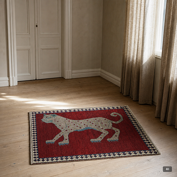 A Gashgai rug, 110 x 88 cm.