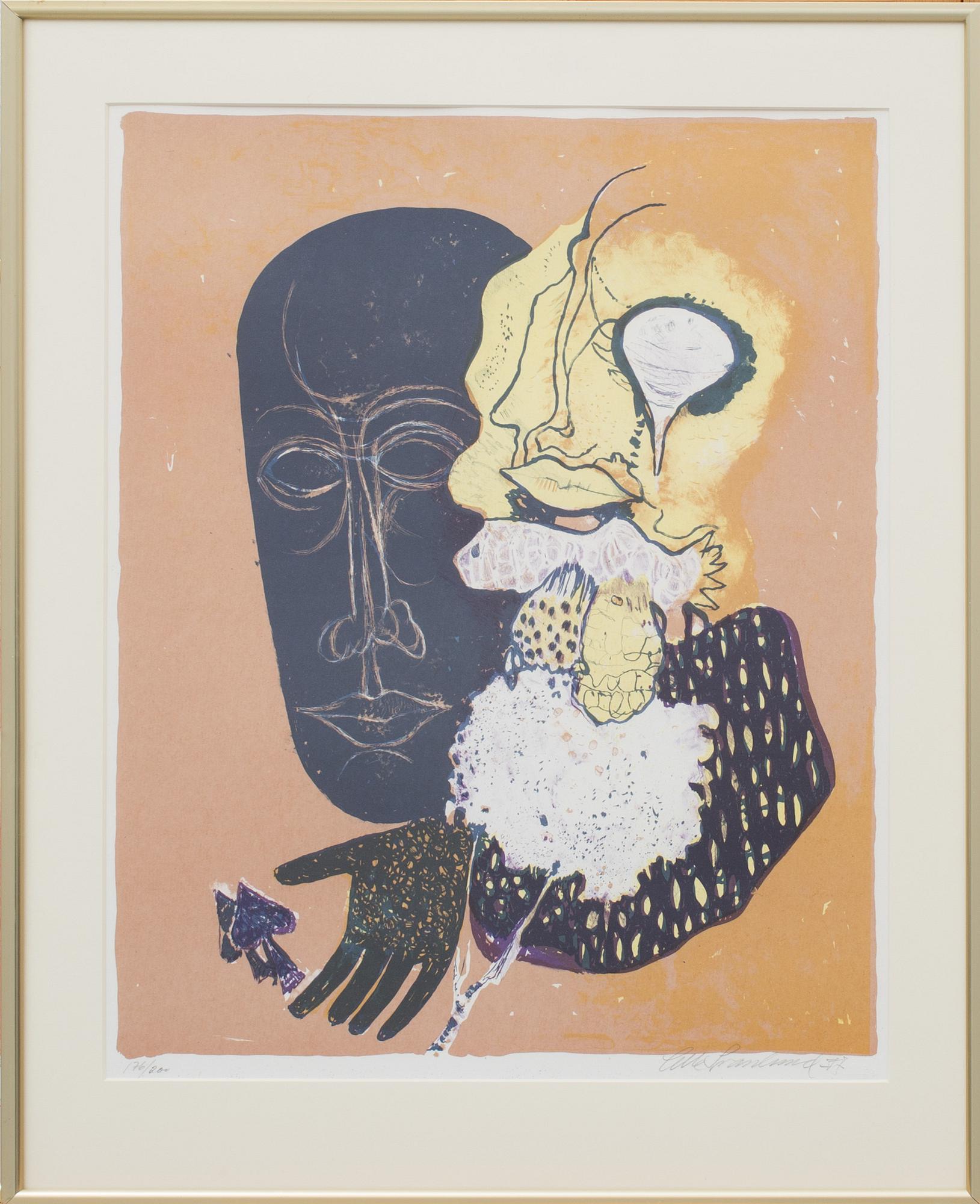 OLLE SVANLUND, litografier, 2 st, signerade och daterade -77.