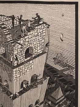 Maurits Cornelis Escher, "The Tower of Babel" ("Turm von Babel").