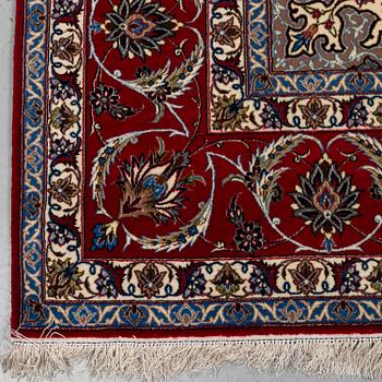 A CARPET, Old Esfahan, part silk, ca 306,5 x 201 cm.