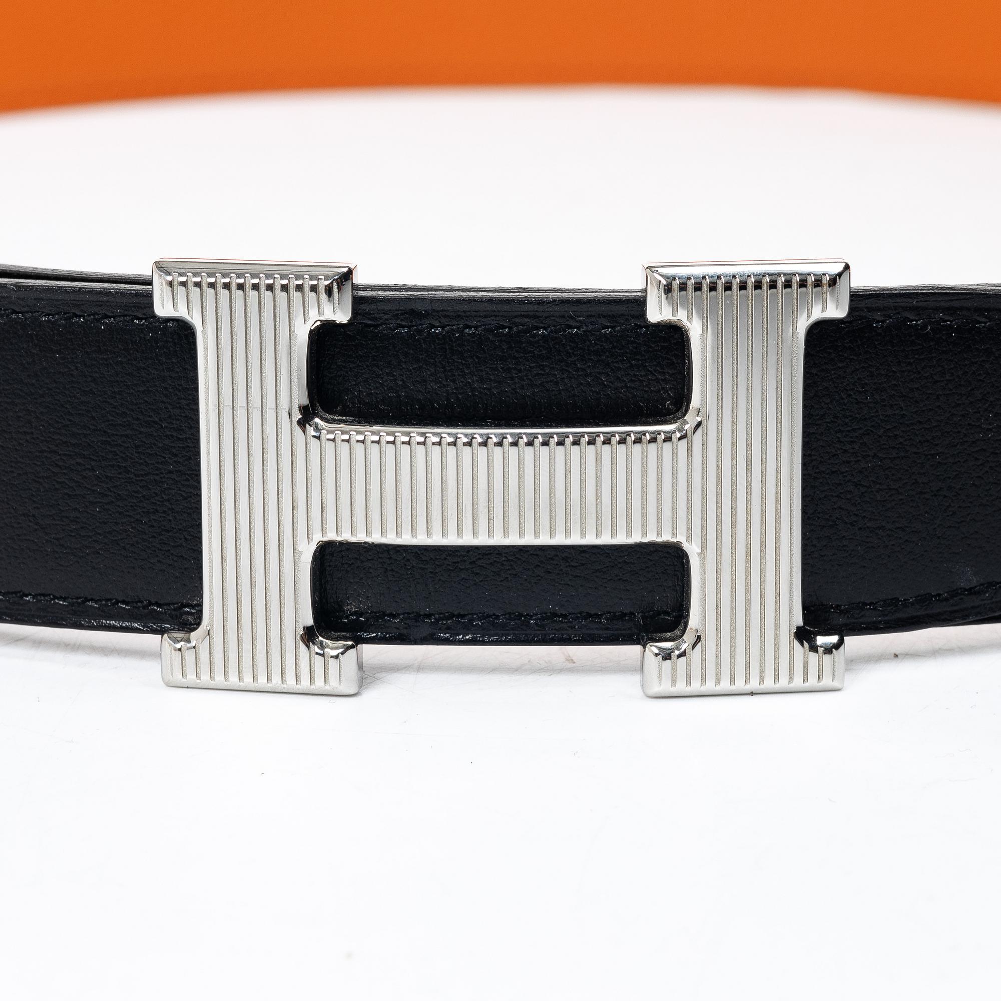 Hermès, bälte/skärp, "Strié", storlek 95, 2016.