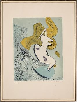 DOROTHEA TANNING, färgetsningar, 4 st, signerade och numrerade 77/100.
