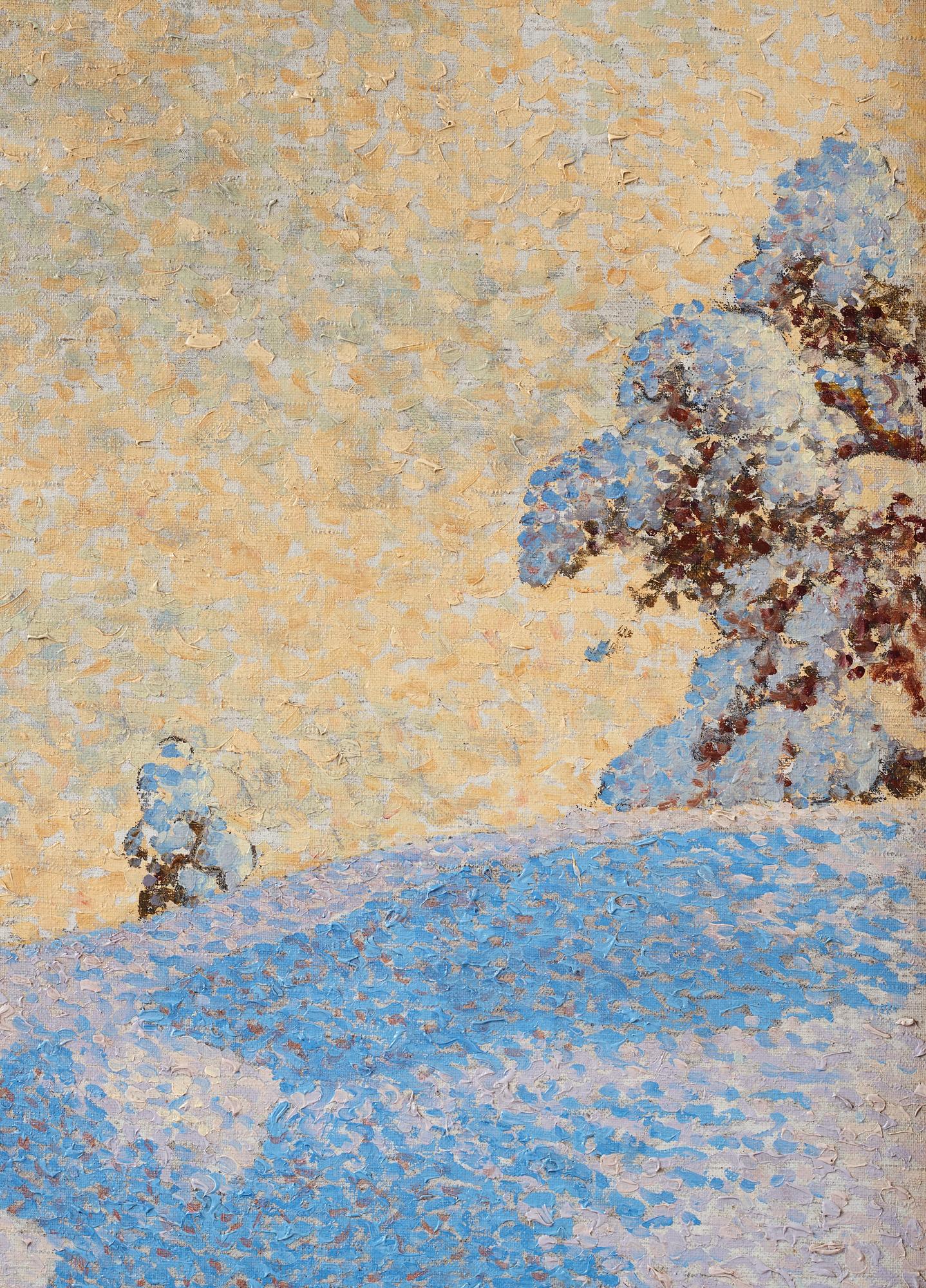 Gustaf Fjaestad, Snowy landscape.