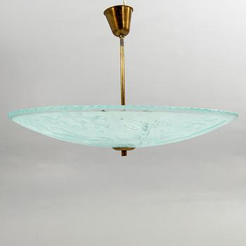 Taklampa, Swedish Modern, Glössner, 1940-tal.