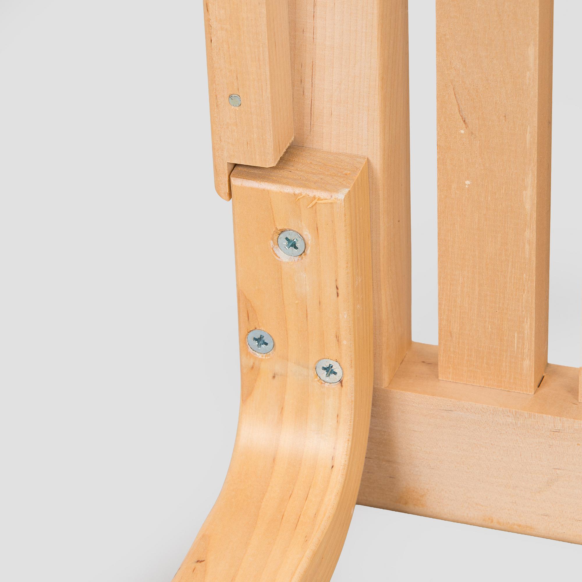 Alvar Aalto, a '153A' bench for Artek, 1995.