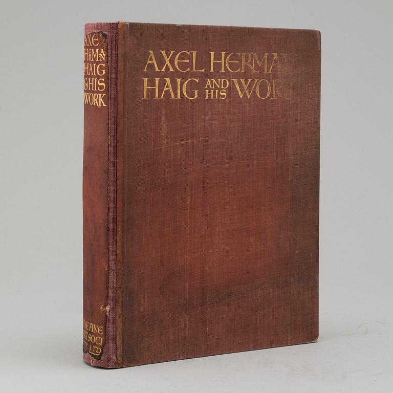 BOK, "Axel Herman Haig (Hägg) and his work", av E. A. Armstrong 1905.