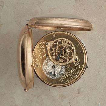 PETTER ERNST (1714-1784), Stockholm, pocket watch, 61 mm,