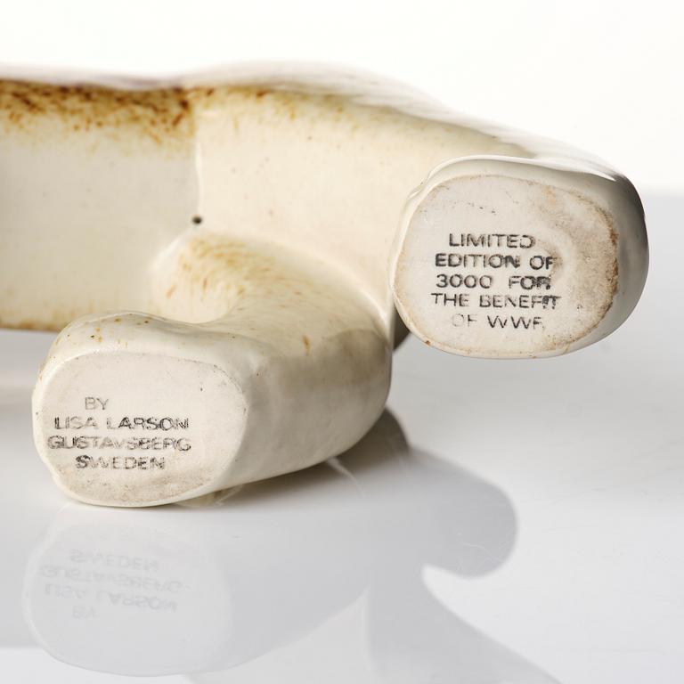 Lisa Larson, Figure, Lynx, stoneware, Gustavsberg for the Nordic Company/WWF.
