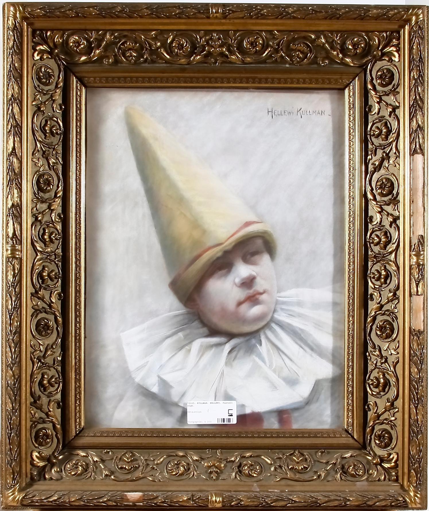 KULLMAN, HELLEWI. Pastell, sign.