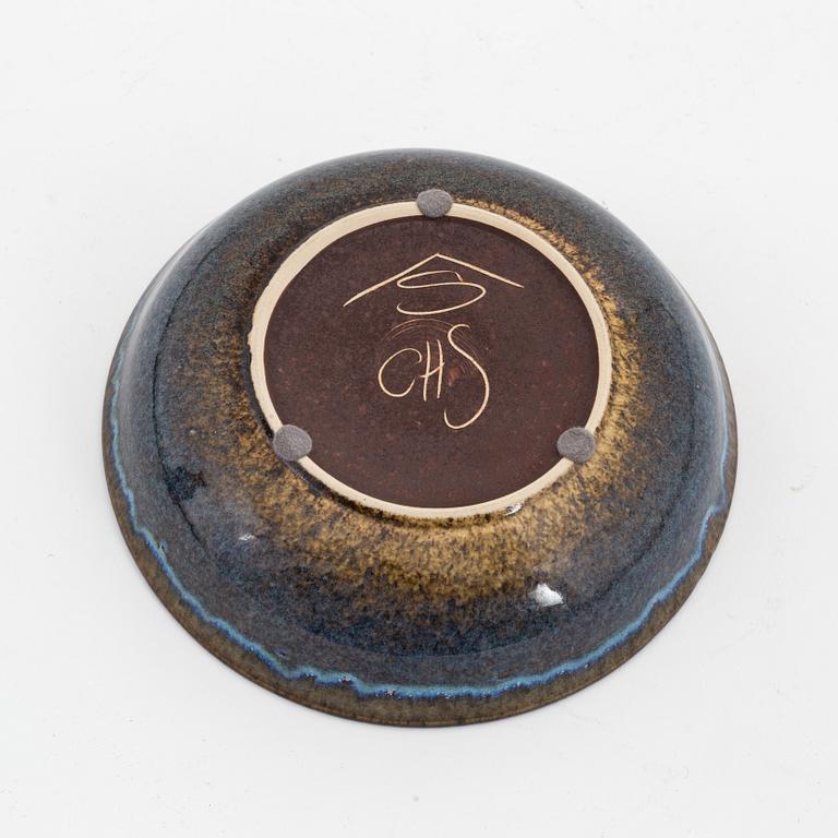 Carl-Harry Stålhane, a stoneware vase and a bowl, Designhuset.