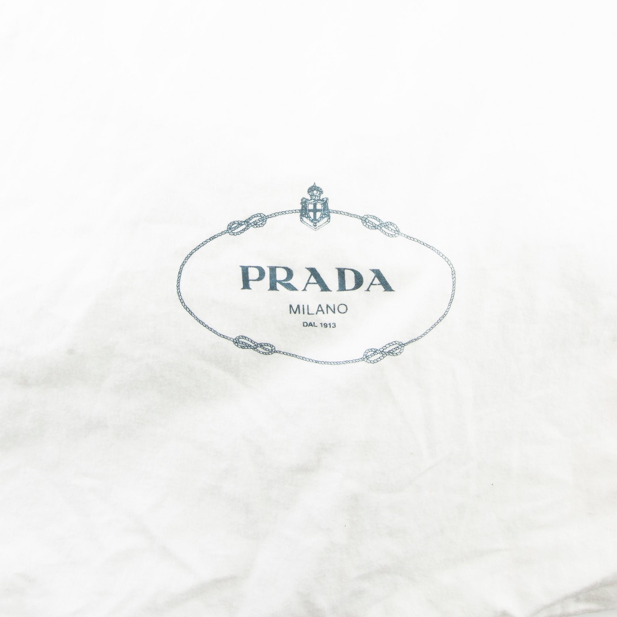 Prada, Bag "Cream Vitello Shine Leather Fringe Shoulder Bag".