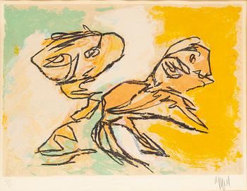 KAREL APPEL, lithograph in color, signed and numbered 60/75.