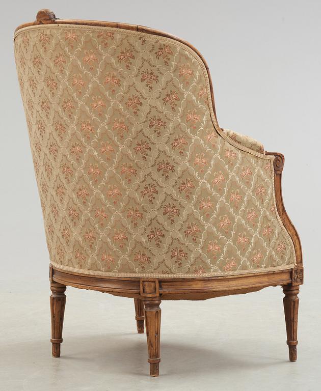 A Gustavian late 18th century bergere.