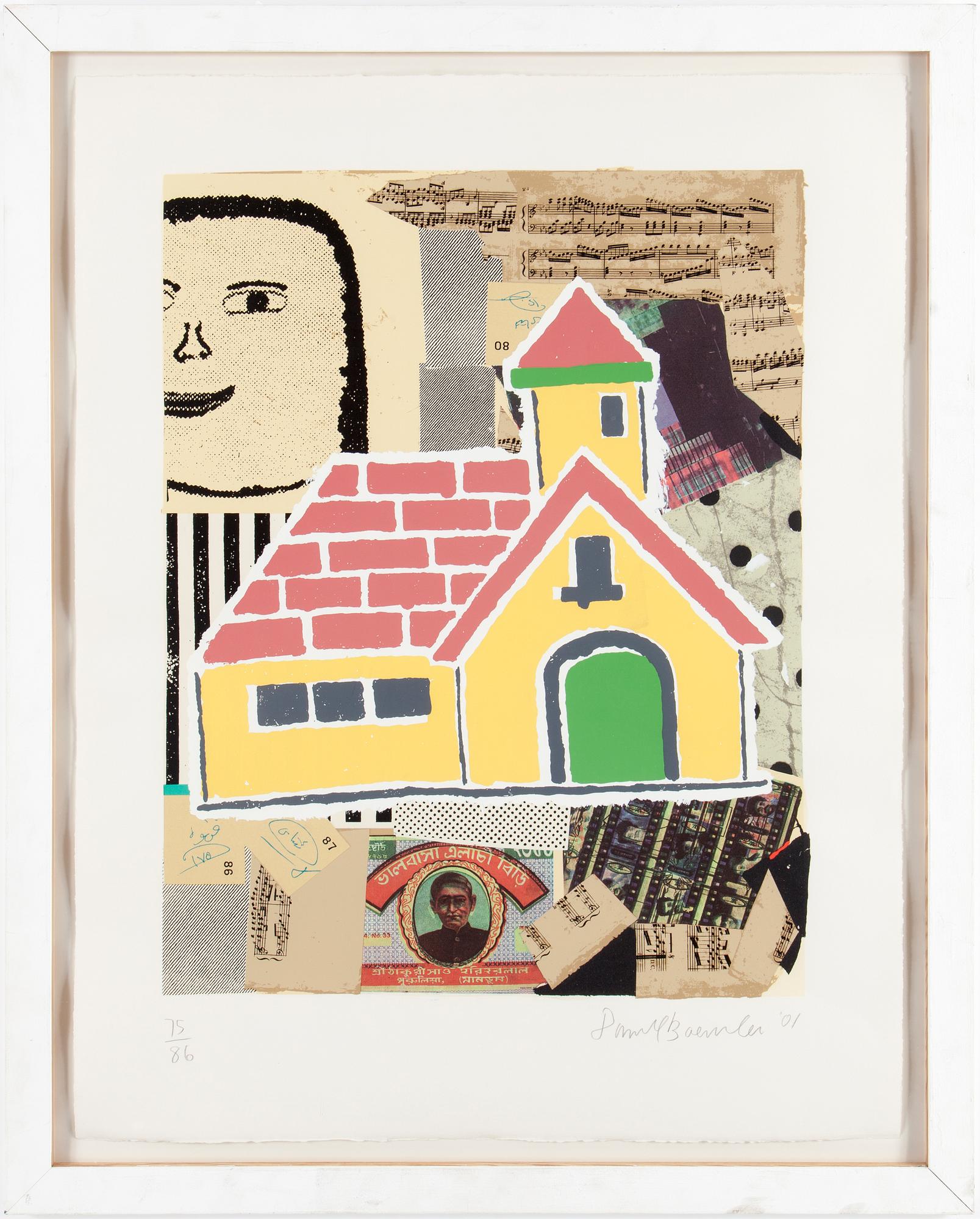 DONALD BAECHLER, färglitografi. Signerad och numrerad 75/86.