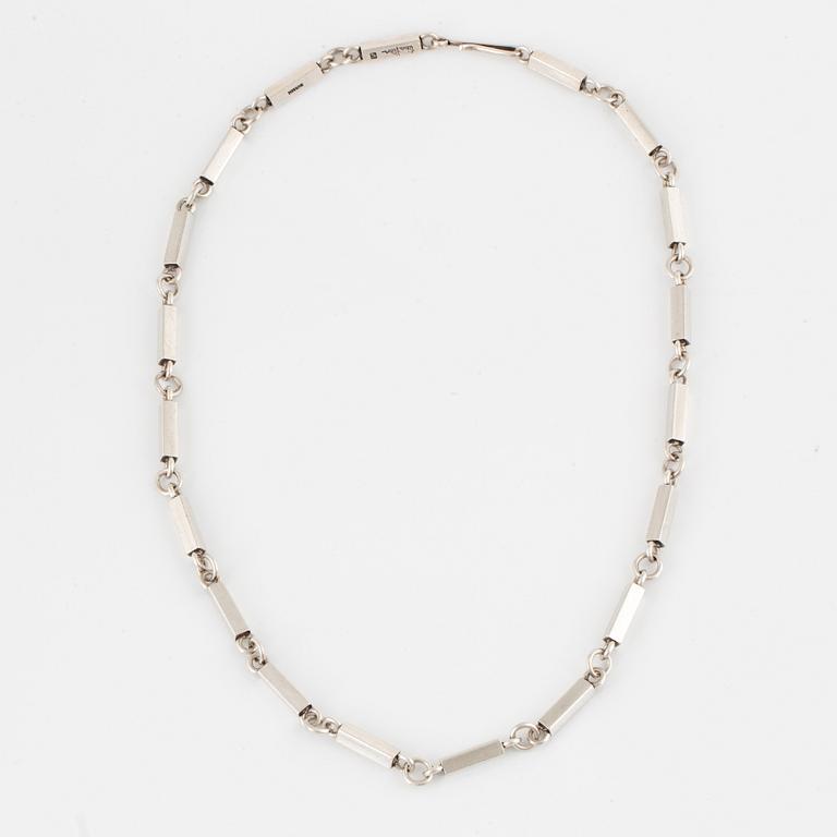WIWEN NILSSON, halskedja, silver, Lund, 1941.