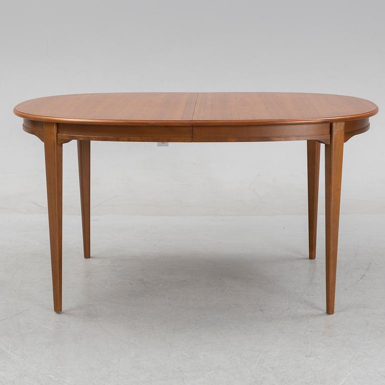 A 1960's 'Vindö' walnut veneered dining table by Svante Skogh.