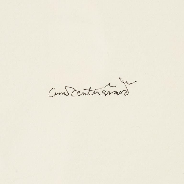 Oscar Reutersvärd, indian ink on paper, signed.