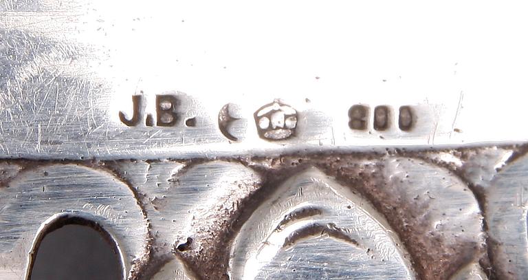 SKÅLFAT samt FAT, silver. Tyskland resp Holland, 1900-talets första hälft.