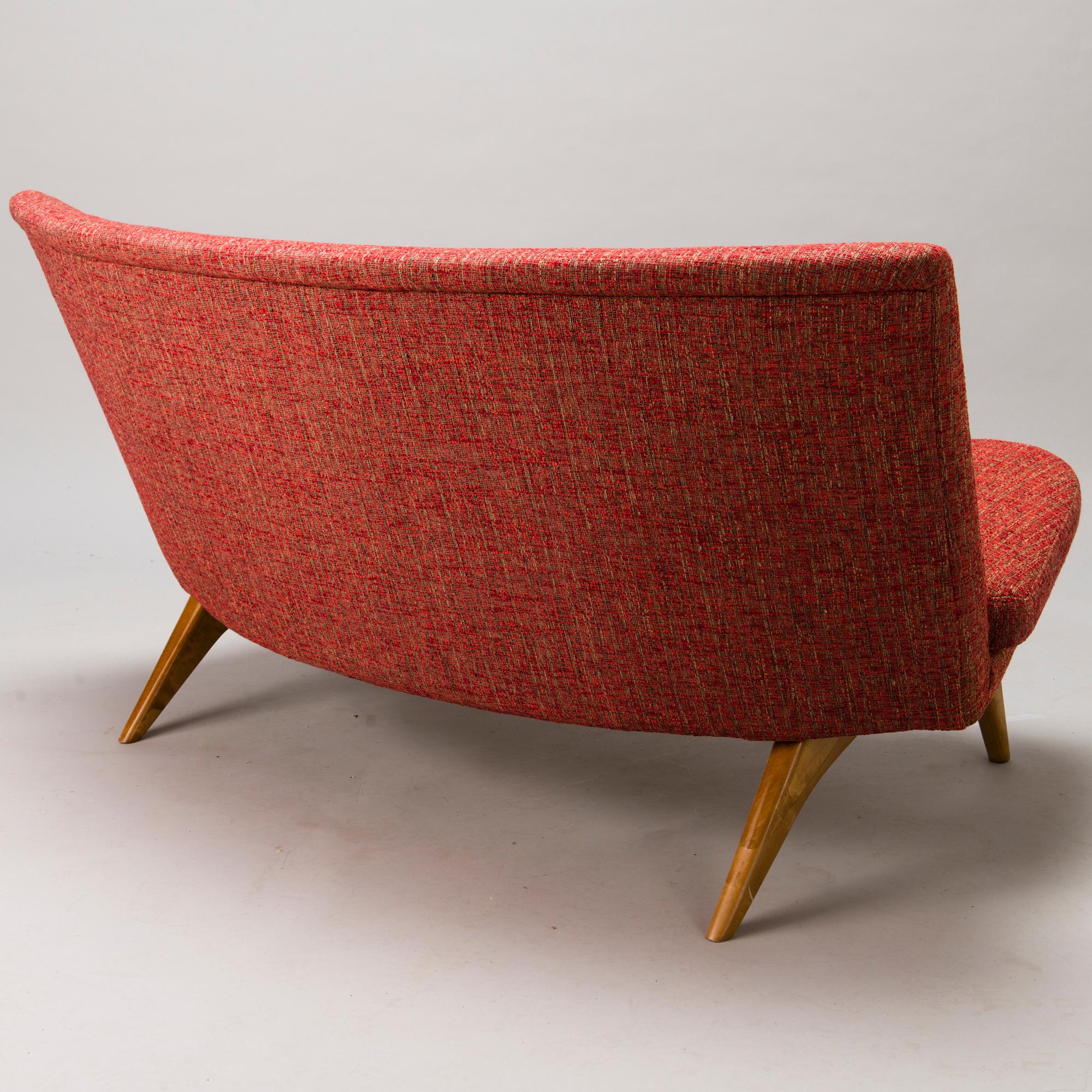 CARL GUSTAF HIORT AF ORNÄS, soffa, "Kim", för Puunveisto Oy - Träsnideri Ab, 1950-tal.