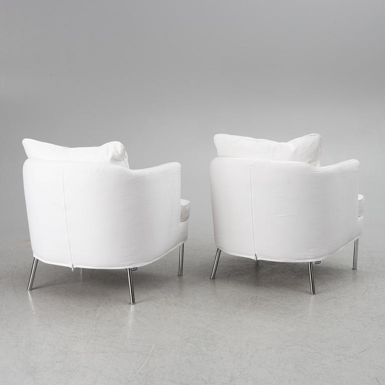 Armchairs, a pair, "Julia", Sits, contemporary.