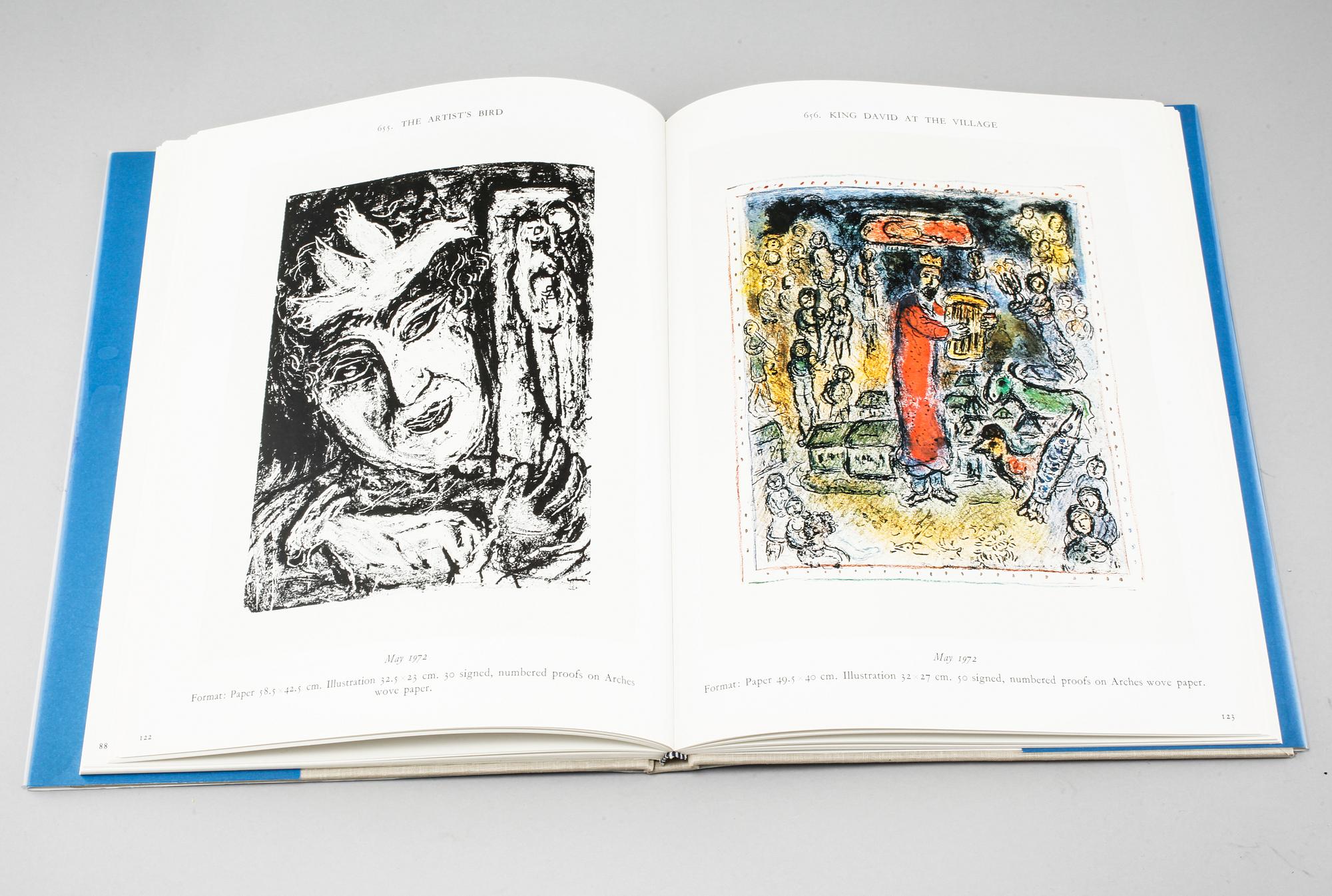 Three books about Marc Chagall, named "Chagall Lithographs IV, V and VI", 1969-1985, Charles Sorlier.