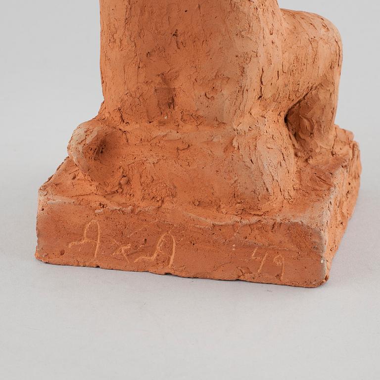 AXEL ANDERSSON, skulptur, lergods, signerad AXA och daterad -49.