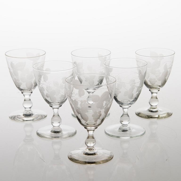 A 35-piece 'Savoy' glasswear, 1940s.