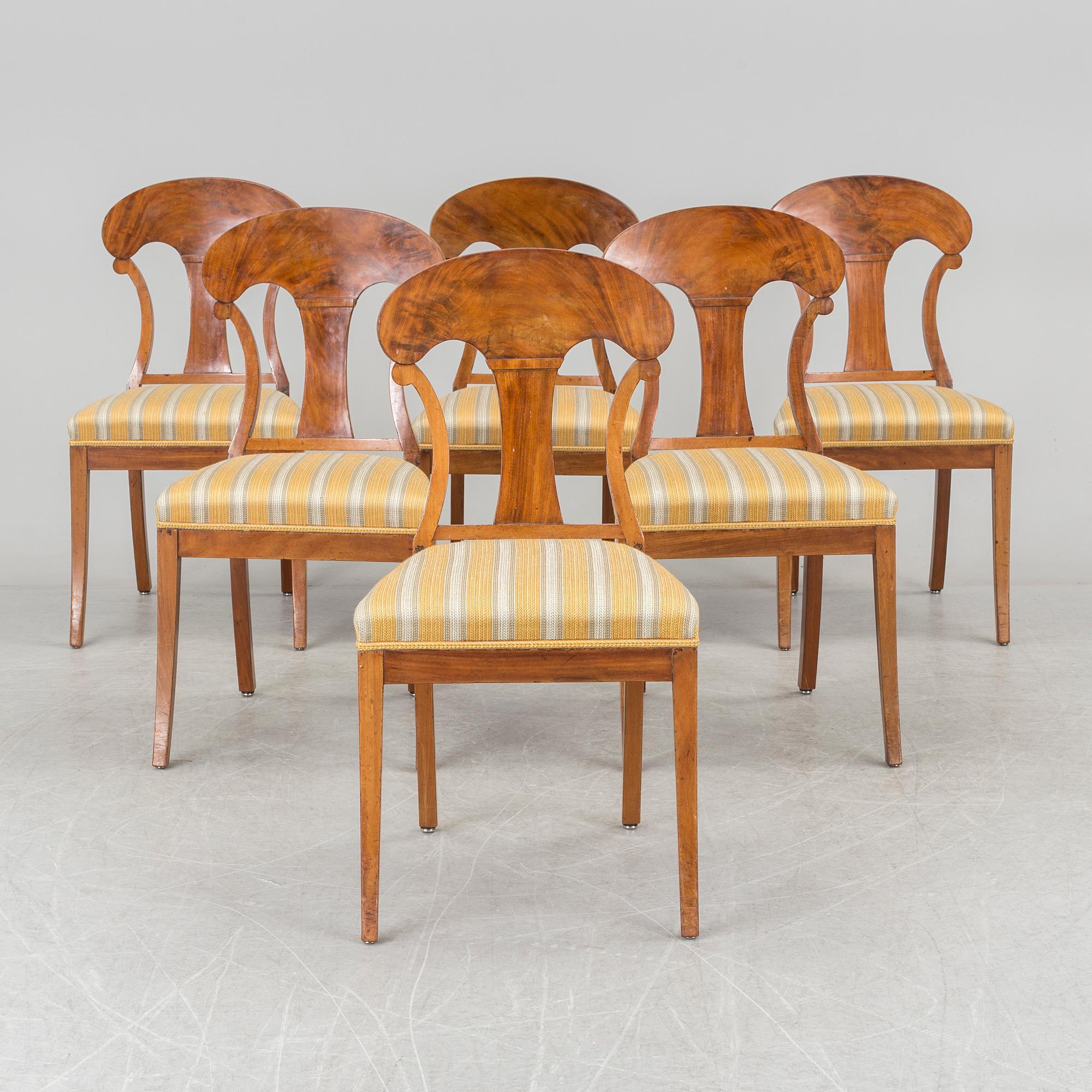 STOLAR, 6 st, Karl Johan, 1800-talets första hälft.