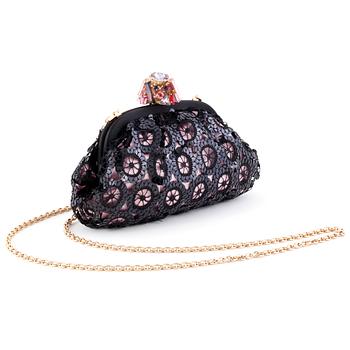 745. DOLCE & GABBANA, a silk and sequin eveningbag.