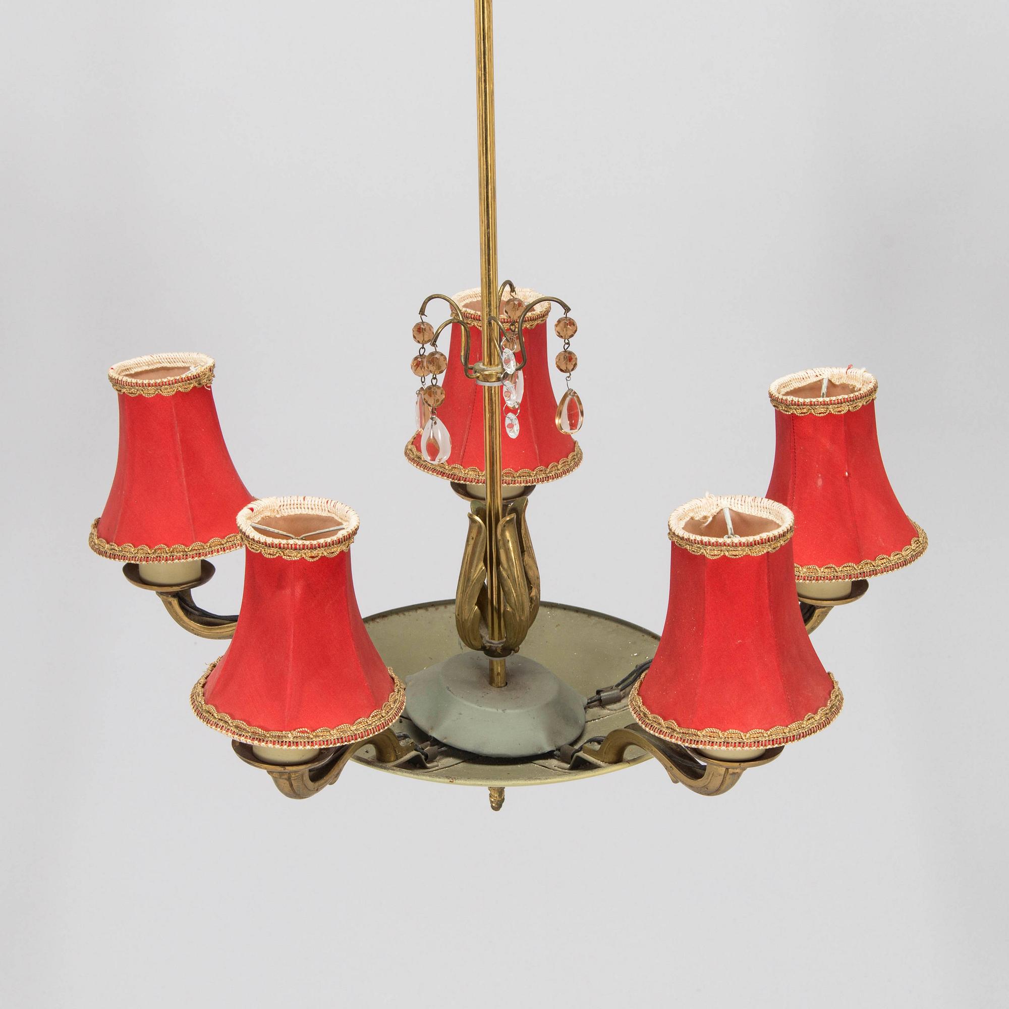 Paavo Tynell, a 1930s chandelier '1374/5 for Taito.