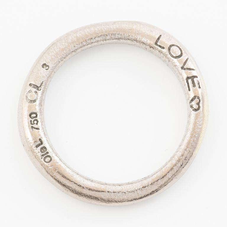 Ole Lynggaard, Charlotte Lynggaard, ring "Love nr 3", 18K vitguld.