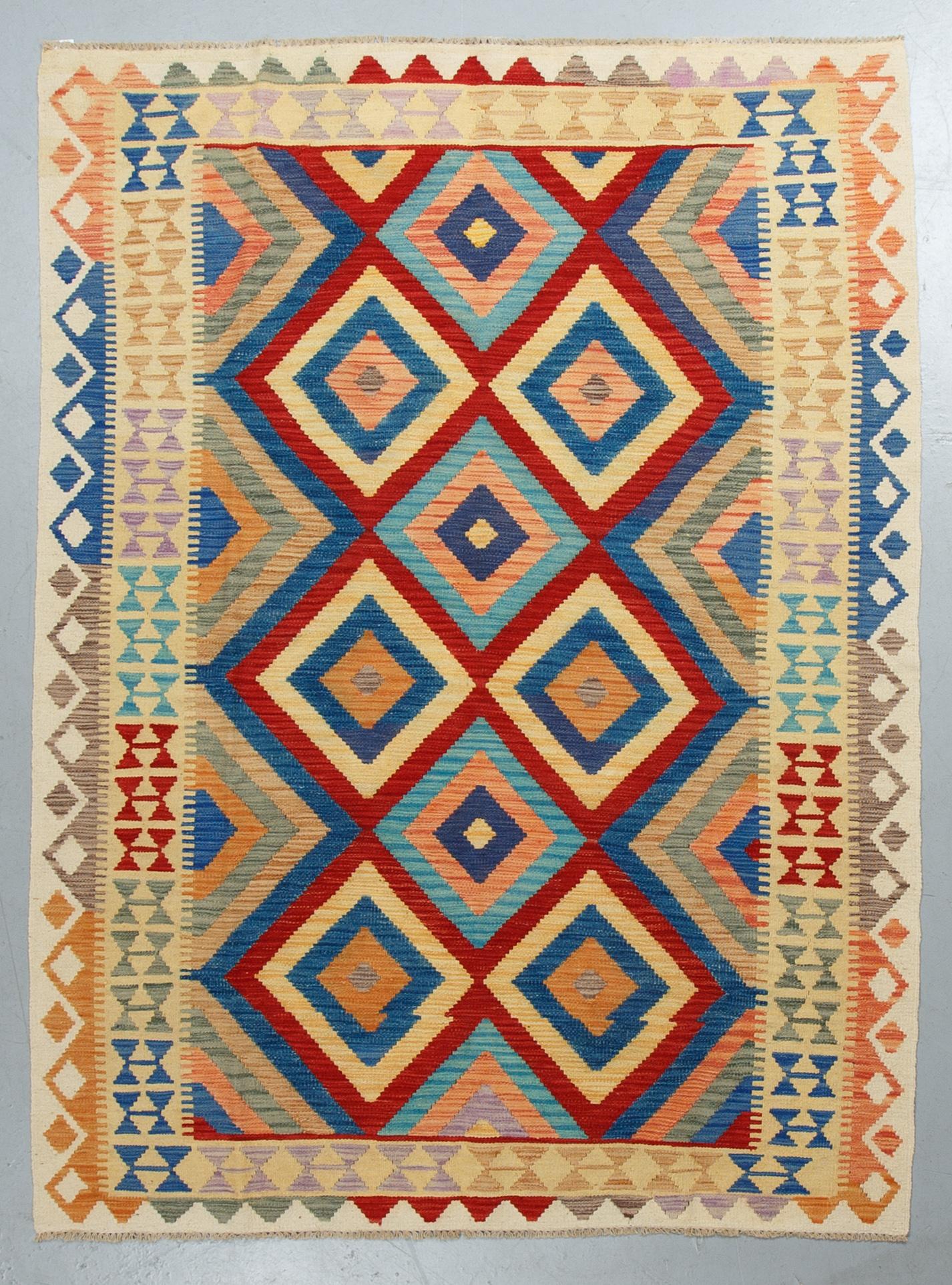 A carpet, kilim, 226 x 171 cm.