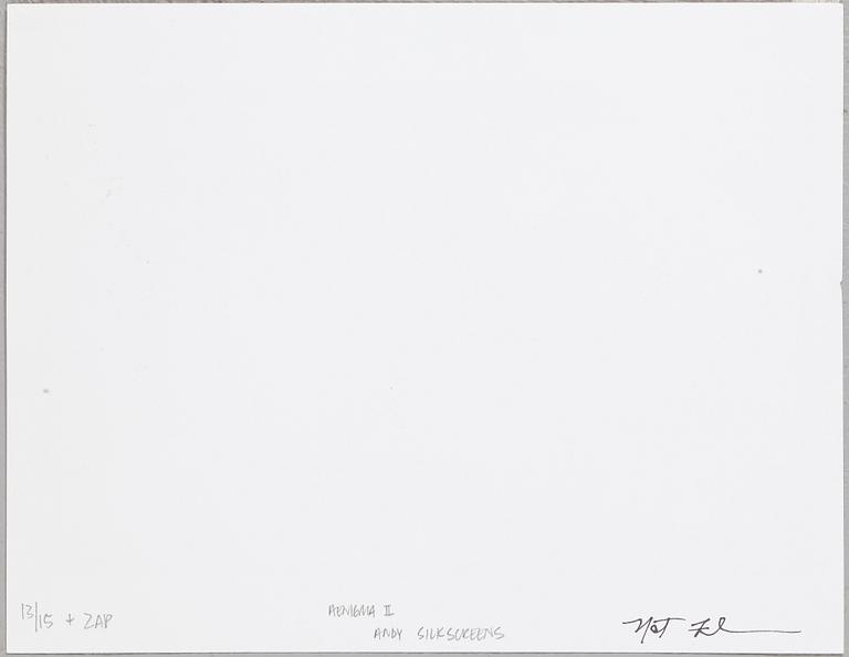 NAT FINKELSTEIN, Digital print (5 st), sign och dat och numr 13/15 a tergo.